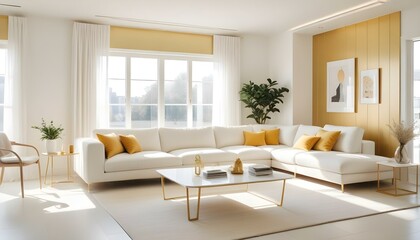 Photo interior modern design room 3d illustration