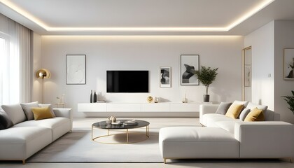 Photo interior modern design room 3d illustration