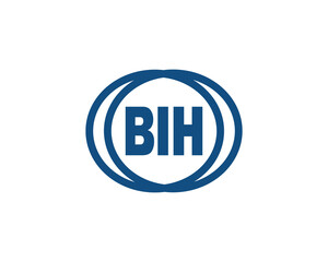 BIH logo design vector template. BIH