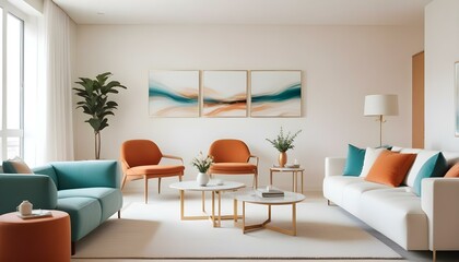 Photo interior modern design room 3d illustration