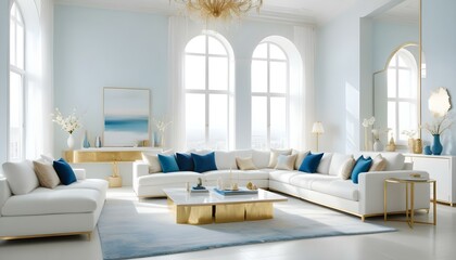 Photo interior modern design room 3d illustration