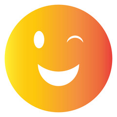 Colorful Emoticon Silhouette on White Background. World Emoji Day. Flat Vector Illustration