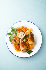 Meat roulade with vegetables