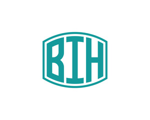 BIH logo design vector template. BIH
