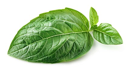 Fototapeta premium Fresh Green Basil Leaf