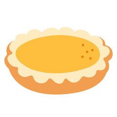 Egg tart illustration