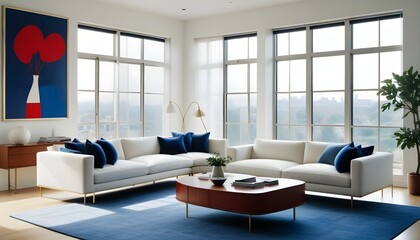 Photo interior modern design room 3d illustration