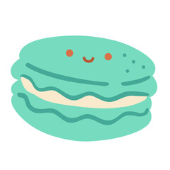 Cute macaron illustration