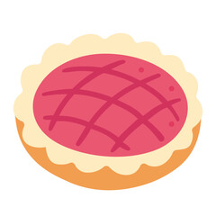 Cute apple pie illustration