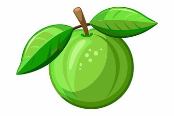 fresh guava icon illustration vector