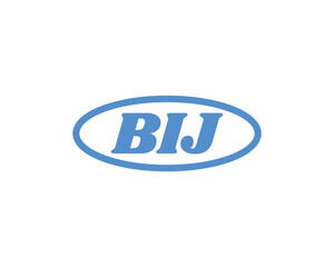 BIJ logo design vector template. BIJ