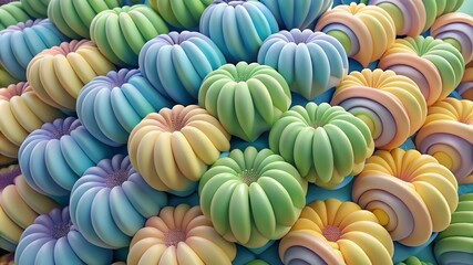 composition of fancy 3d nature patterns natural template texture background