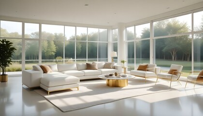 Fototapeta premium Photo interior modern design room 3d illustration