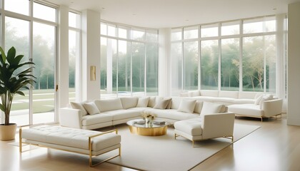 Fototapeta premium Photo interior modern design room 3d illustration