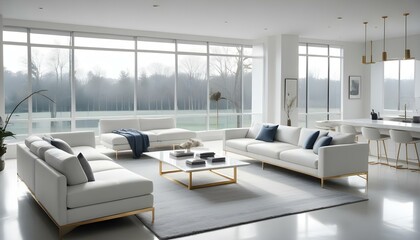 Photo interior modern design room 3d illustration
