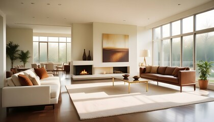 Photo interior modern design room 3d illustration