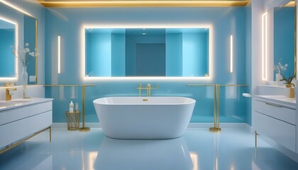 Photo interior modern design room 3d illustration