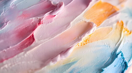 Watercolor Cake, showing the brushstroke details and smooth gradient colors