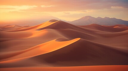 Desert landscape with dunes