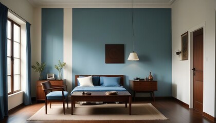 Photo interior modern design room 3d illustration