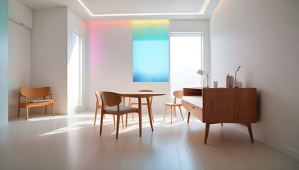 Photo interior modern design room 3d illustration
