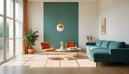 Photo interior modern design room 3d illustration