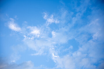 blue sky and white clouds