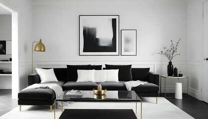 Photo interior modern design room 3d illustration