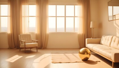 Photo interior modern design room 3d illustration