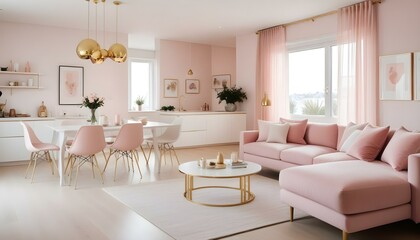 Photo interior modern design room 3d illustration