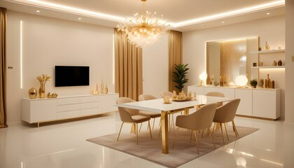 Photo interior modern design room 3d illustration