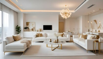 Fototapeta premium Photo interior modern design room 3d illustration