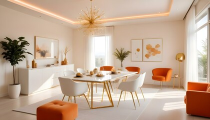Photo interior modern design room 3d illustration