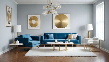 Photo interior modern design room 3d illustration
