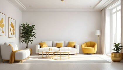 Photo interior modern design room 3d illustration