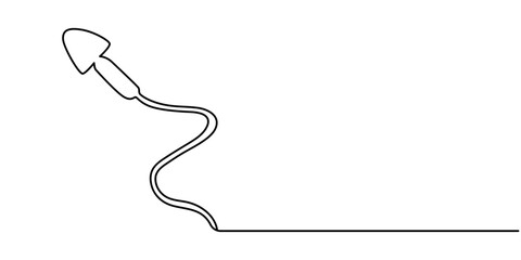 Spermatozoon isolated line drawing icon, Maternity collection. pro vector.