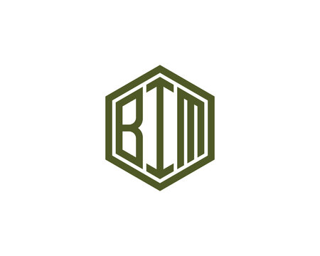 BIM logo design vector template. BIM