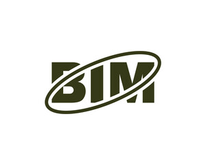 BIM logo design vector template. BIM