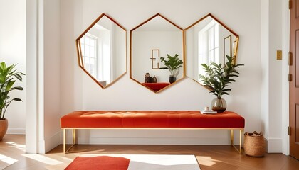Photo interior modern design room 3d illustration