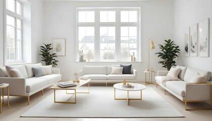 Fototapeta premium Photo interior modern design room 3d illustration