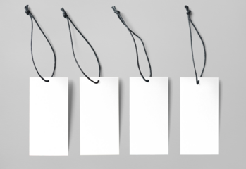 Price tags png mockup set, transparent design