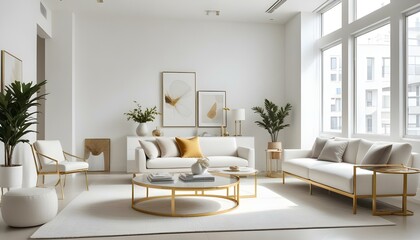 Photo interior modern design room 3d illustration