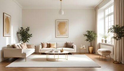 Photo interior modern design room 3d illustration