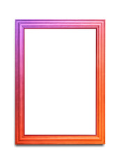 Ombre photo frame mockup