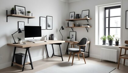 Photo interior modern design room 3d illustration