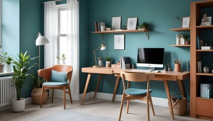 Photo interior modern design room 3d illustration