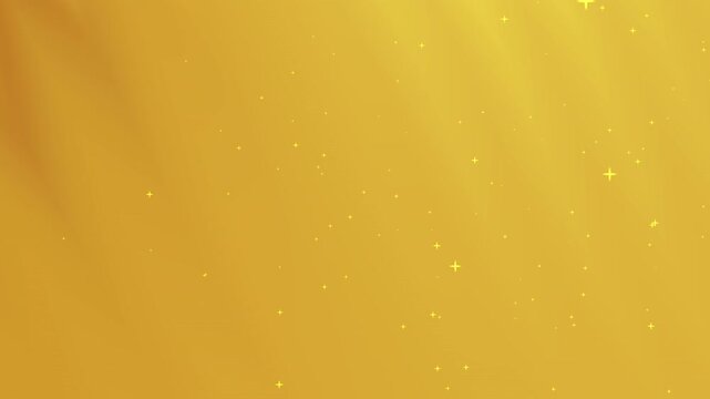 Gold gradient background with scattered yellow stars for festive designs, invitations, greeting cards, or holidaythemed projects needing a touch of glamour.