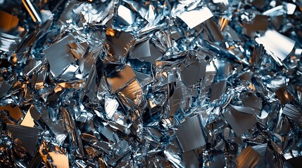 remaining aluminum scrap or industrial waste from cutting press machines from manufacturing factories that produce car parts : Generative AI