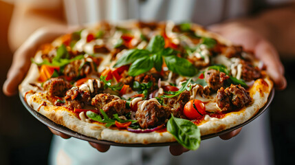 Chef Hands Gives Pita Mini Pizza Man From Foo