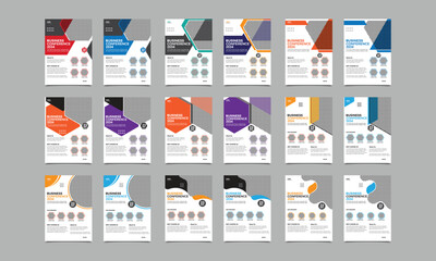 Business conference flyer template.